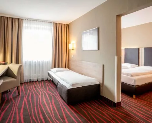 Hotelzimmer im Zentrum Münchens: Dreibettzimmer zentral in Münchens Innenstadt am Hauptbahnhof | Hotel Eurropäischer Hof München
