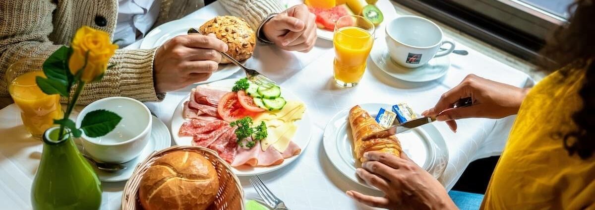 Breakfast at a hotel in Munich Breakfast at a hotel in Munich