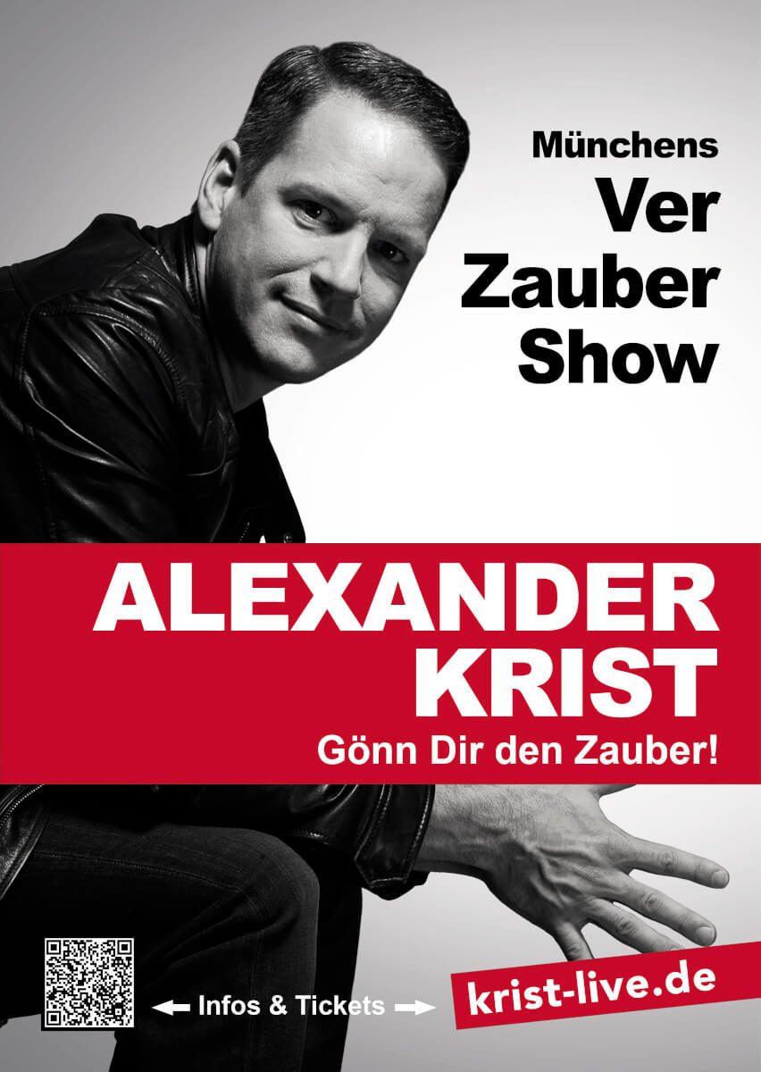 AK_muenchens-verzaubershow Plakat für die VerZauberShow von Alexander Krist in München