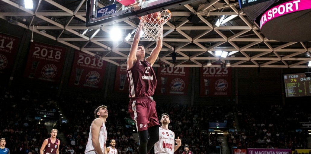 Der FC Bayern Basketball München bei einem Spiel